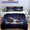 Crystal Fc Crest Printed Pattern Duvet Cover Set – Includes 1 Duvet Cover and 2 Matching Pillowcases Bedroom Decor Christmas Gifts