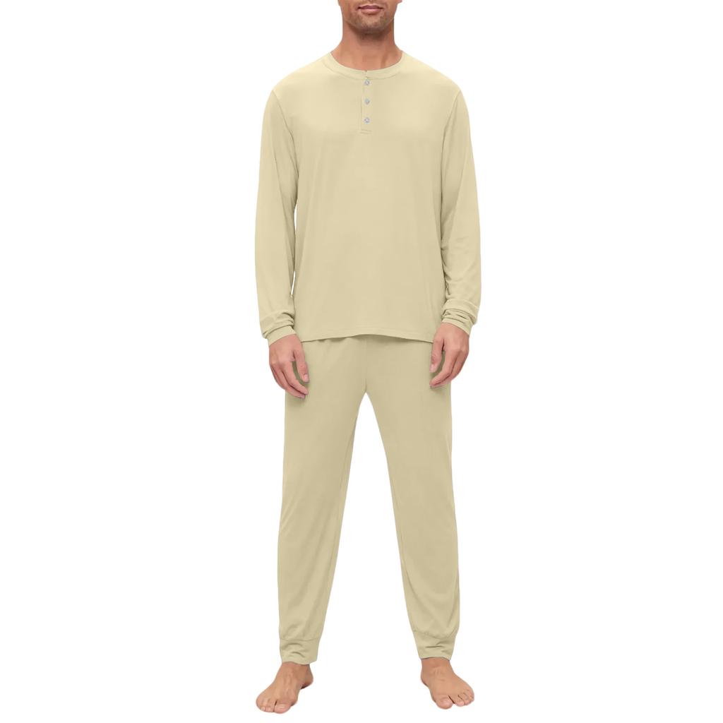 Men's Pajama Set, Long Sleeve And Long Pants, Two-piece Set