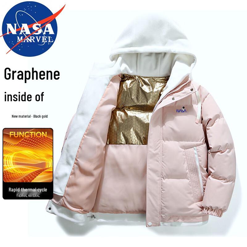 

NASA MARVEL Men s Hooded Puffer Jacket S
