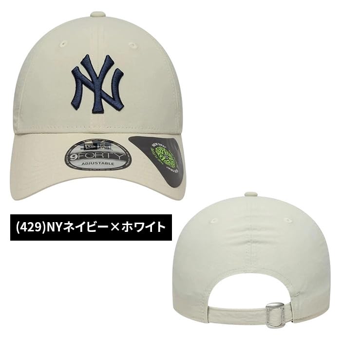 New Era 9FORTY MLB REPREVE League Baseball Cap Adjustable Strapback Hat Unisex Free Size Navy White