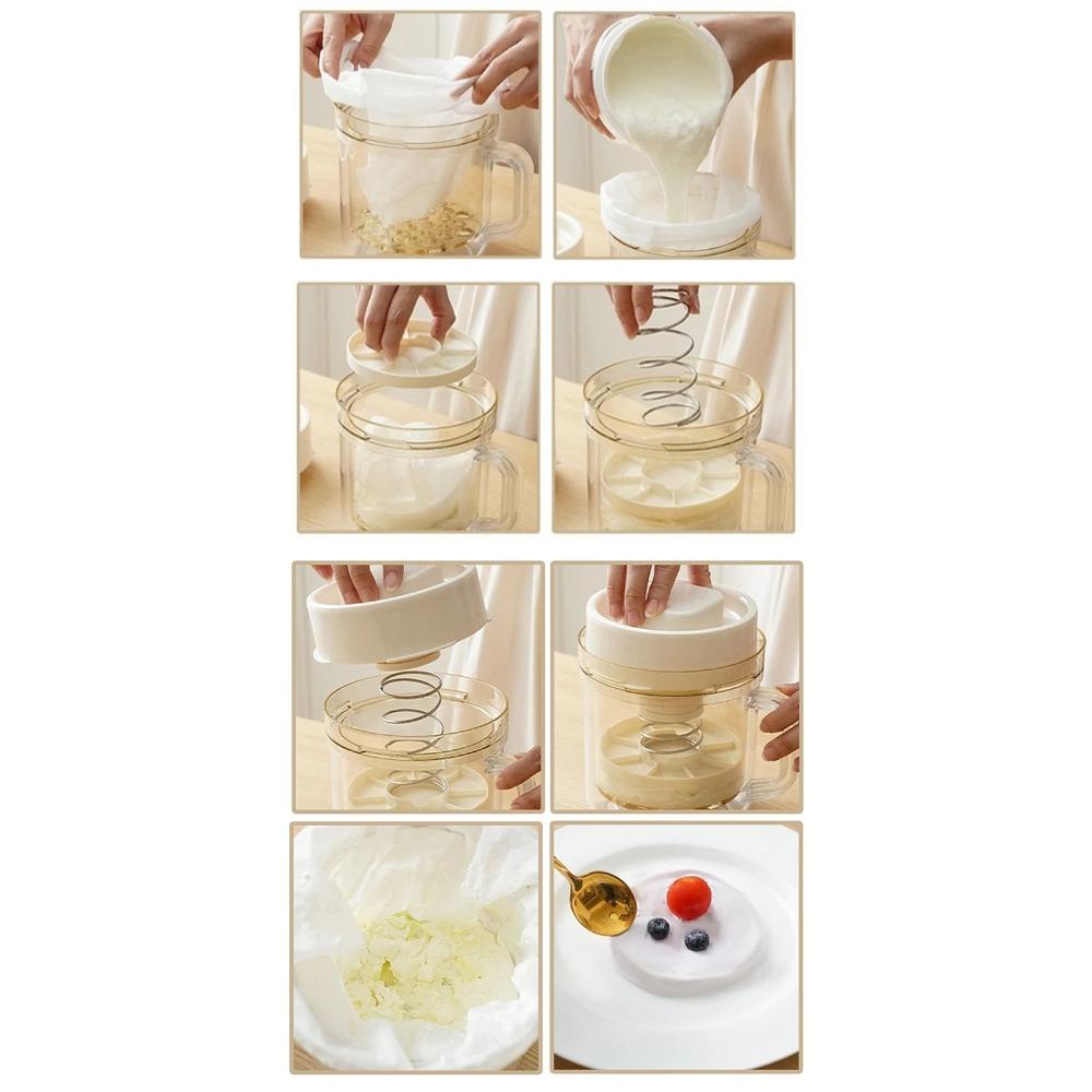 New Creative Portable Practical Yogurt Filter Food Strainer Filter Screen Cold Extraction Whey Separation Tools Cheese Moisture6