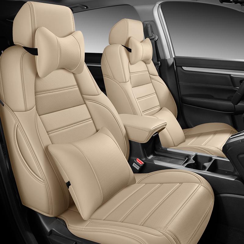 Custom Leather Seat Cover for Honda CRV, XRV, Vezel, Breeze, Integra - Full Wrap Design