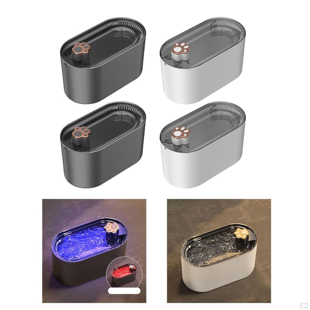 50.7oz Pet Cat Water Fountain Dispenser Quiet Puppy Kitten Indoor