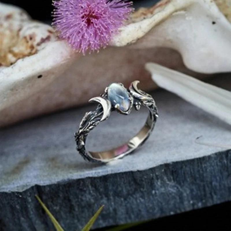 Mondlichtring, Damen Retro Party Schmuck, Exquisite Böhmischer Stil Party Finger Accessoires