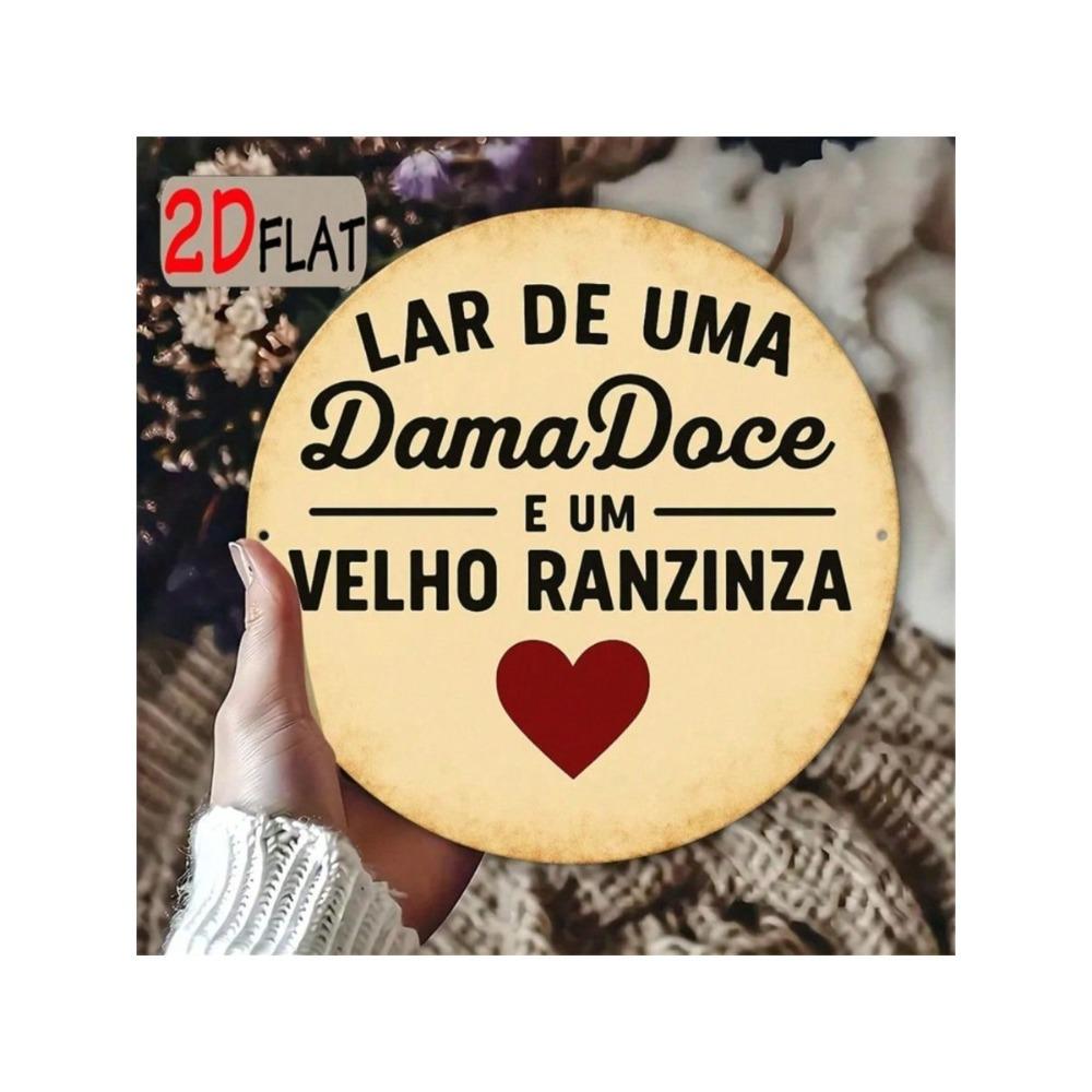 LAR DE UMA DamaDoce E UM VELHO RANZINZA Metal Wall Art Decor