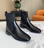 British style knitted stretch socks boots women's new thin boots with socks boots thick heel Martin boots short boots