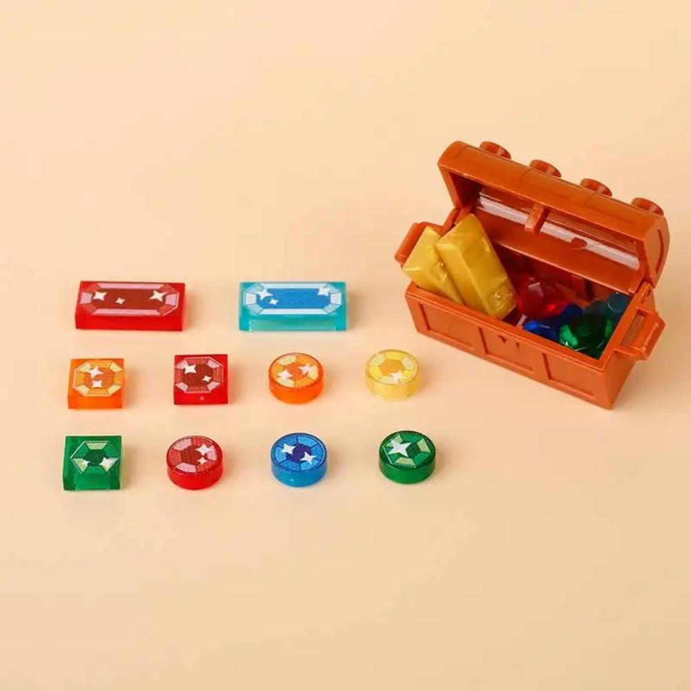 City Building Blocks Accessories Figures Cash Dollar Bills Gold Silver Coins Brick Treasure Chest Ore DIY Gift Toy X015 Safe Box
