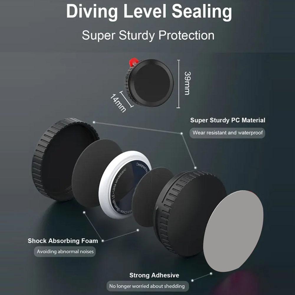 Schutzhülle für AirtTag GPS Tracker IP68 Wasserdicht Stoßfest Halter Für Apple Airtag Fall für Haustier Brieftasche Fahrrad Schlüssel