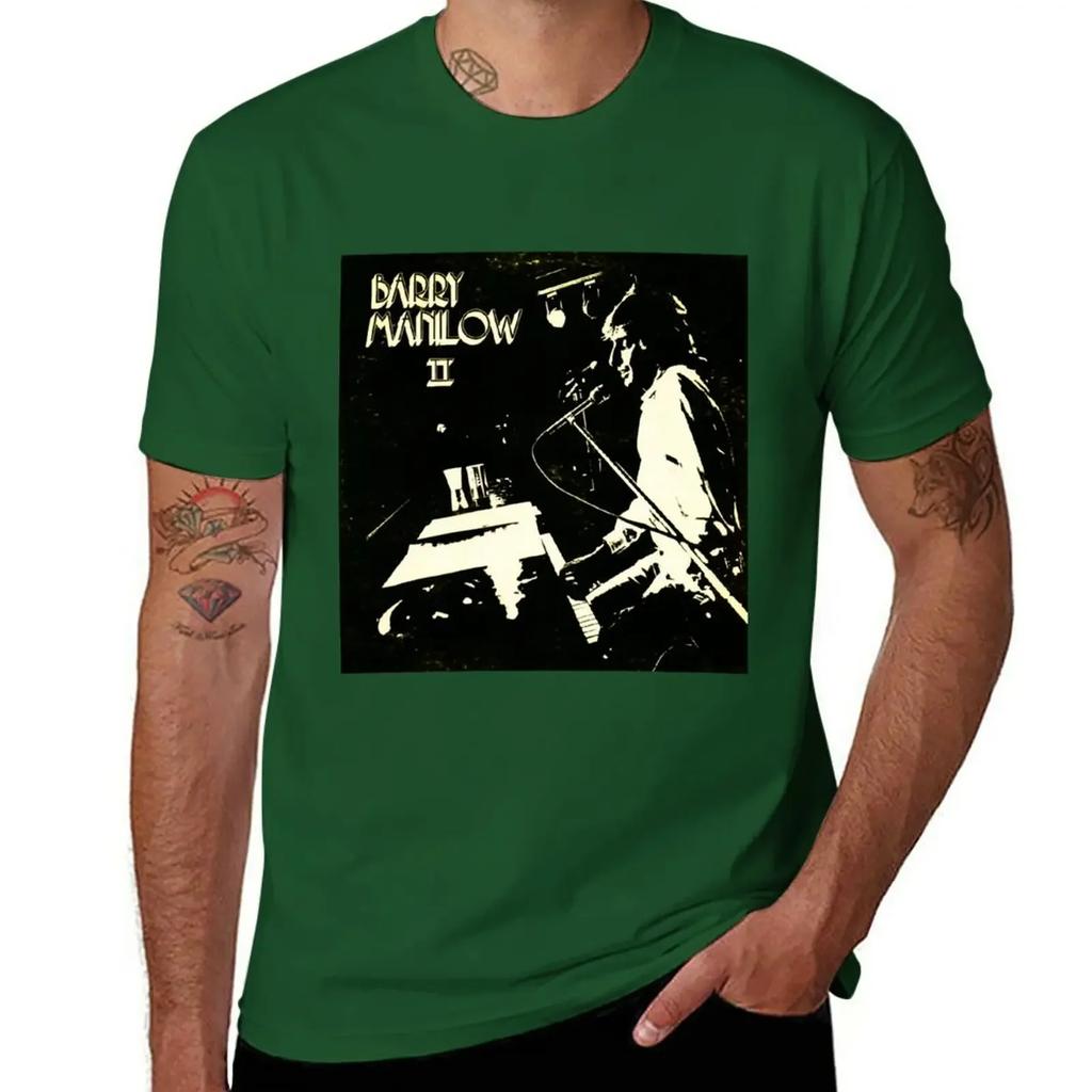 BARRY MANILOW BAND T-Shirt Summer Clothes Summer Top Big and Tall T Shirts for Men