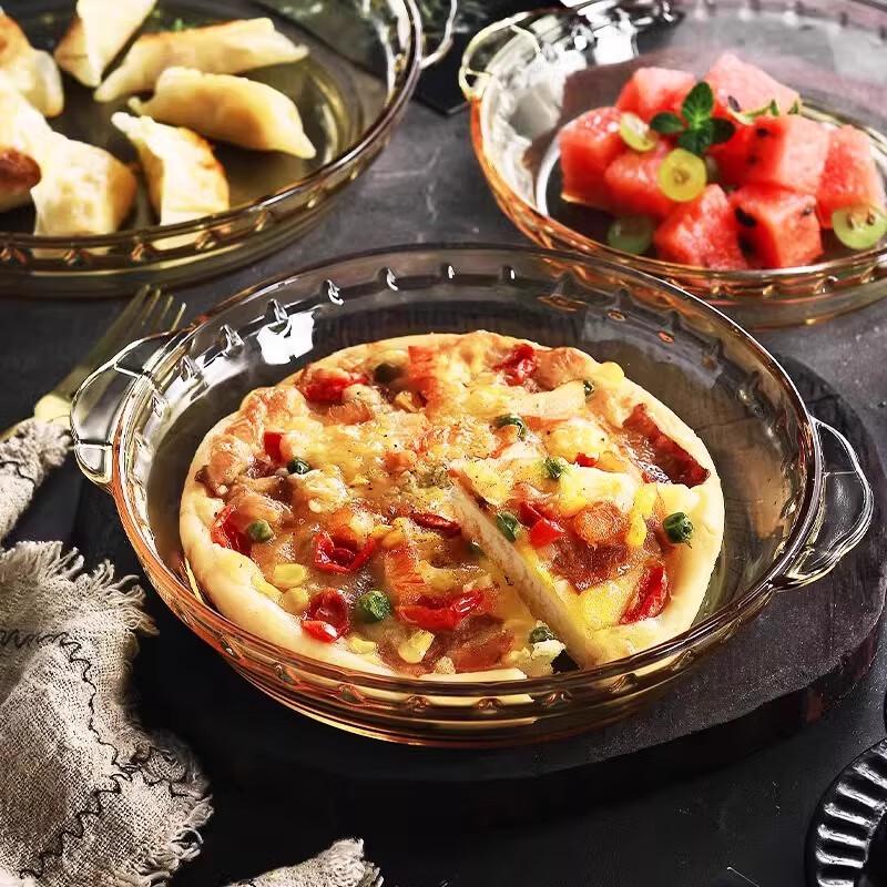 High-Temperature Tempered Glass Baking Dish 8 Inch