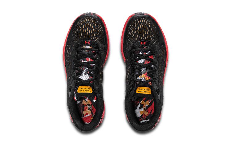 Under Armour Sonic 3 CNY Cushioning Abrasion Resistant Breathable Low top Kids' Running Shoes Black Teenagers 3023930-001