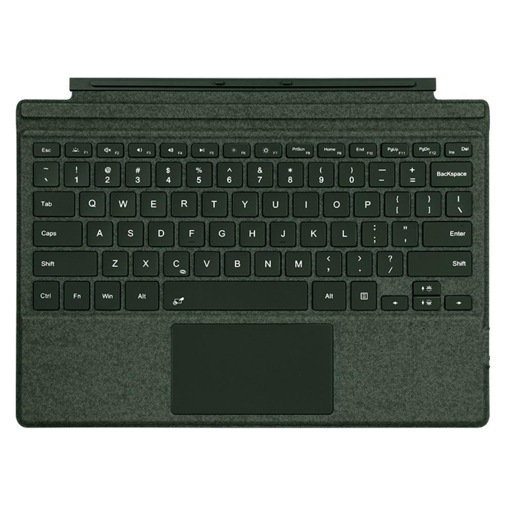 Renkli Arkadan Aydınlatmalı Manyetik Kablosuz Şarjlı Microsoft Surface Pro 9 için Bluetooth Klavye