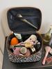 Chic Leopard Print Makeup Bag for Women, Large Capacity, Professional Storage, Aesthetic Travel Handbag