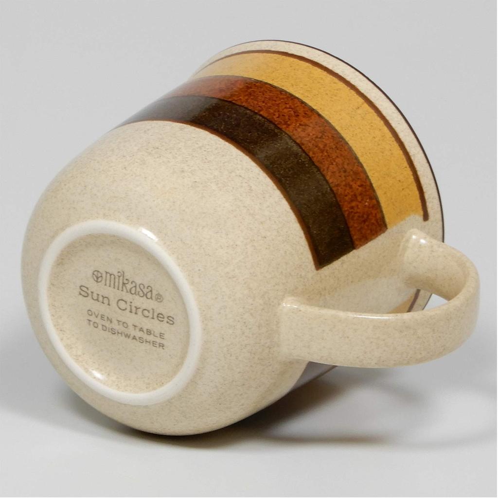 MIKASA Mug REVIVAL Sun Circles Mug Diameter x Depth x Height 320ml safe 11.2 8.5 8.5cm Microwave/dishwasher/microwave T-925416