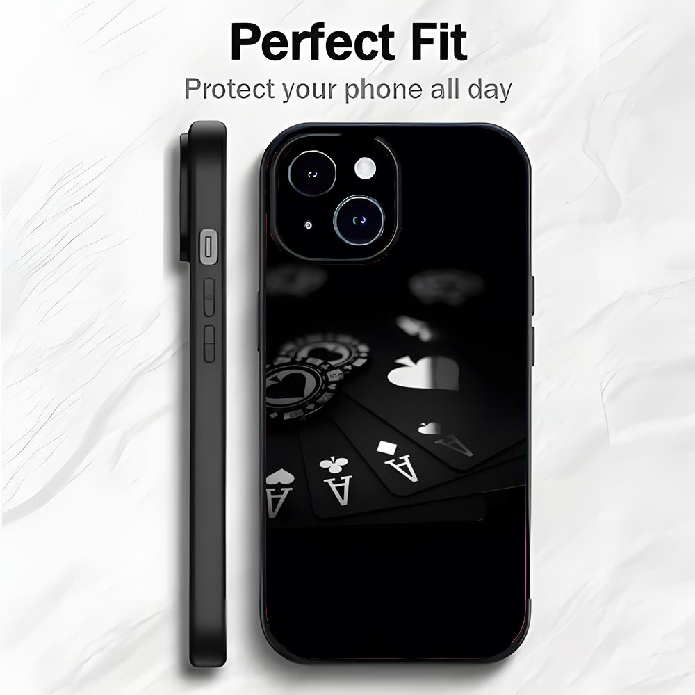 

Strategic Card Art Poker Phone Case Phone Case Soft Packaging Lightweight For iPhone17 16 15 14 13ProMax iphone12promax