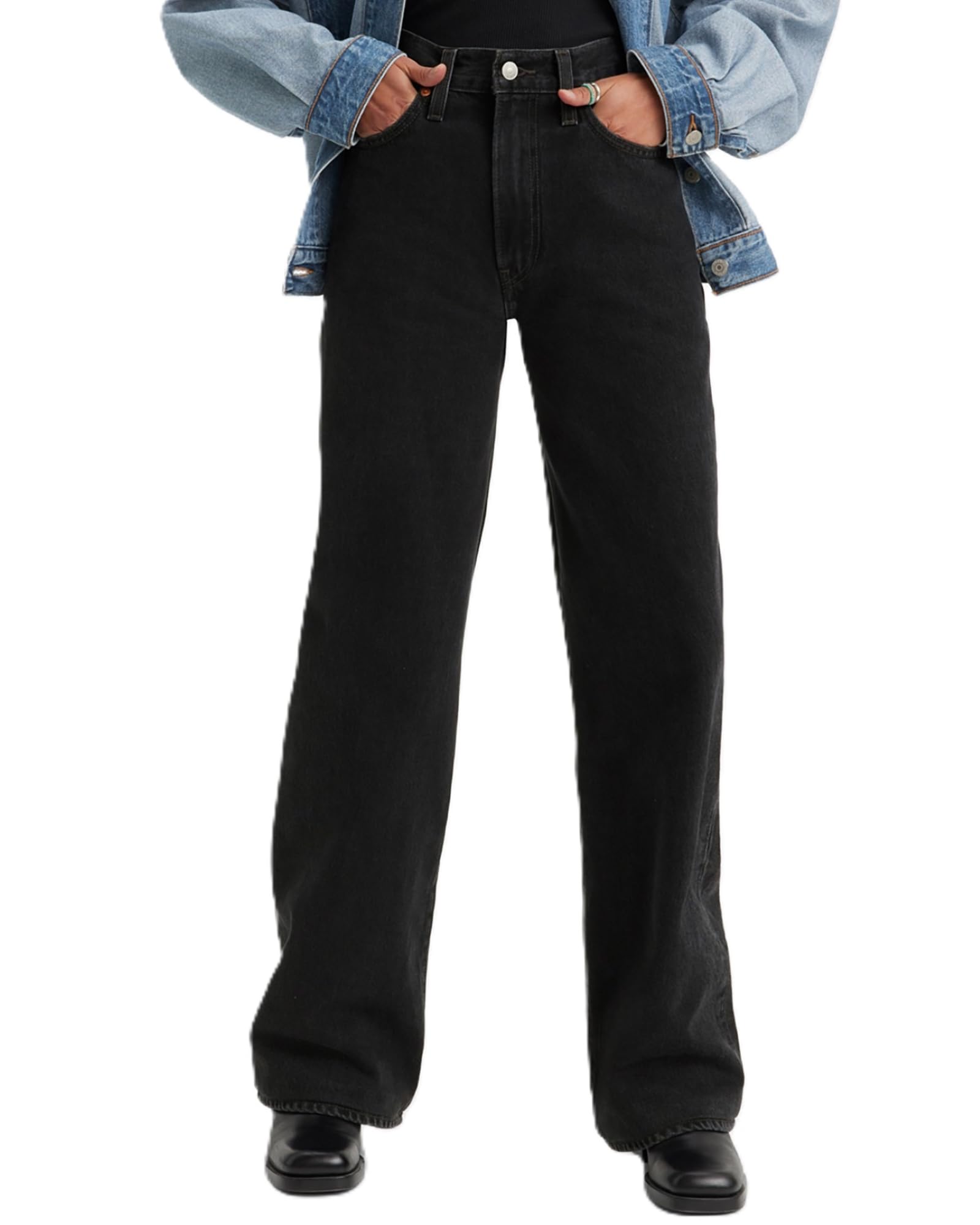 Levi s RIBCAGE High Rise Wide Leg Jeans Women s A6081-0001 US W24 L30