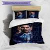 Lionel Messi Football Legend Bedding Set,Breathable Bed Linen for Guest Room Decoration,Festival Gift for Fans,All Season Duvet Cover with Pillowcases