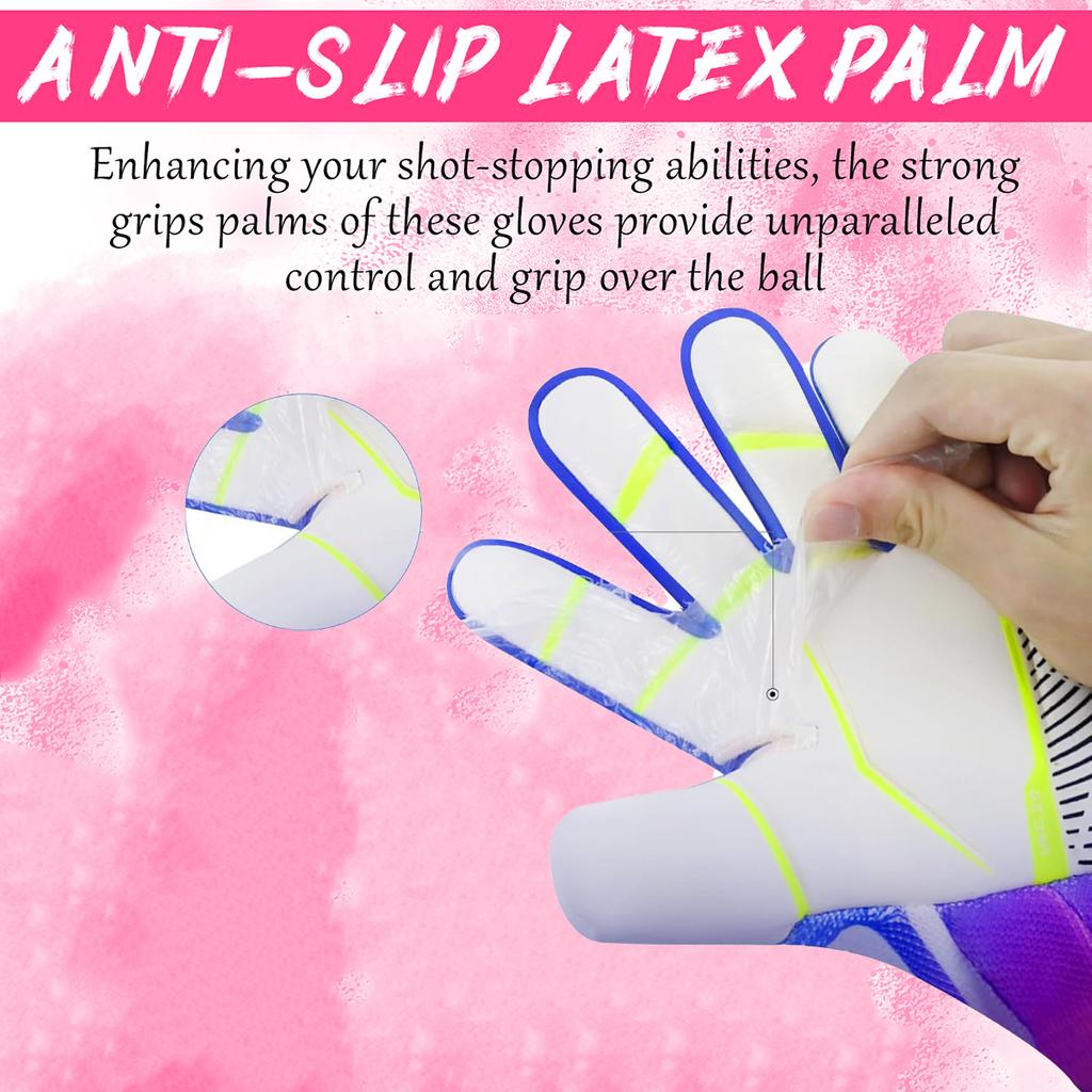 Fußball-Torwarthandschuhe für Jugendliche und Erwachsene, rutschfeste Fußballhandschuhe, Super Grip, Fußball-Torwarthandschuhe in den Größen 6/7/8/9