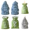 Santa Claus Candle Silicone Molds Resin Casting Mould Aromatherapy Candle Mould for DIY Candle Making Polymer Clay Craft Plaster