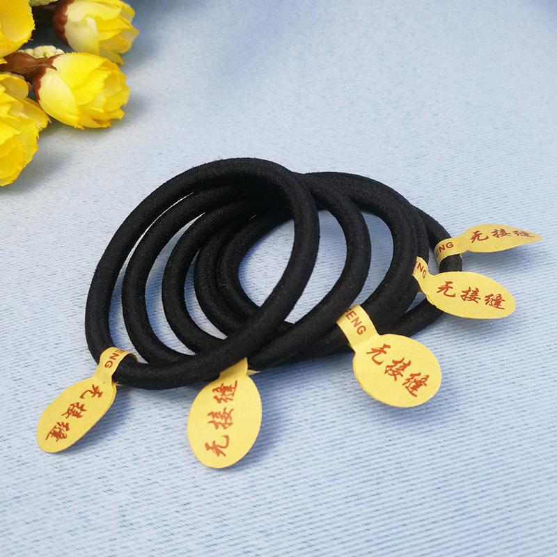 10pcs/Lot High Quality Simple Black Color Elastic Hair Bands Women Headband Hair Ties Ropes Rubber Band Girls Hair Accessories