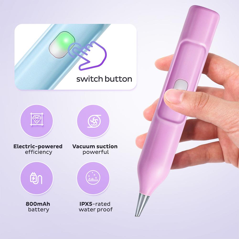 Vacuum Diamond Art Pen Wireless Electric Diamond Art Painting Pen Adjustable Suction Modes Wax-free Diamond Art Accessories Tool