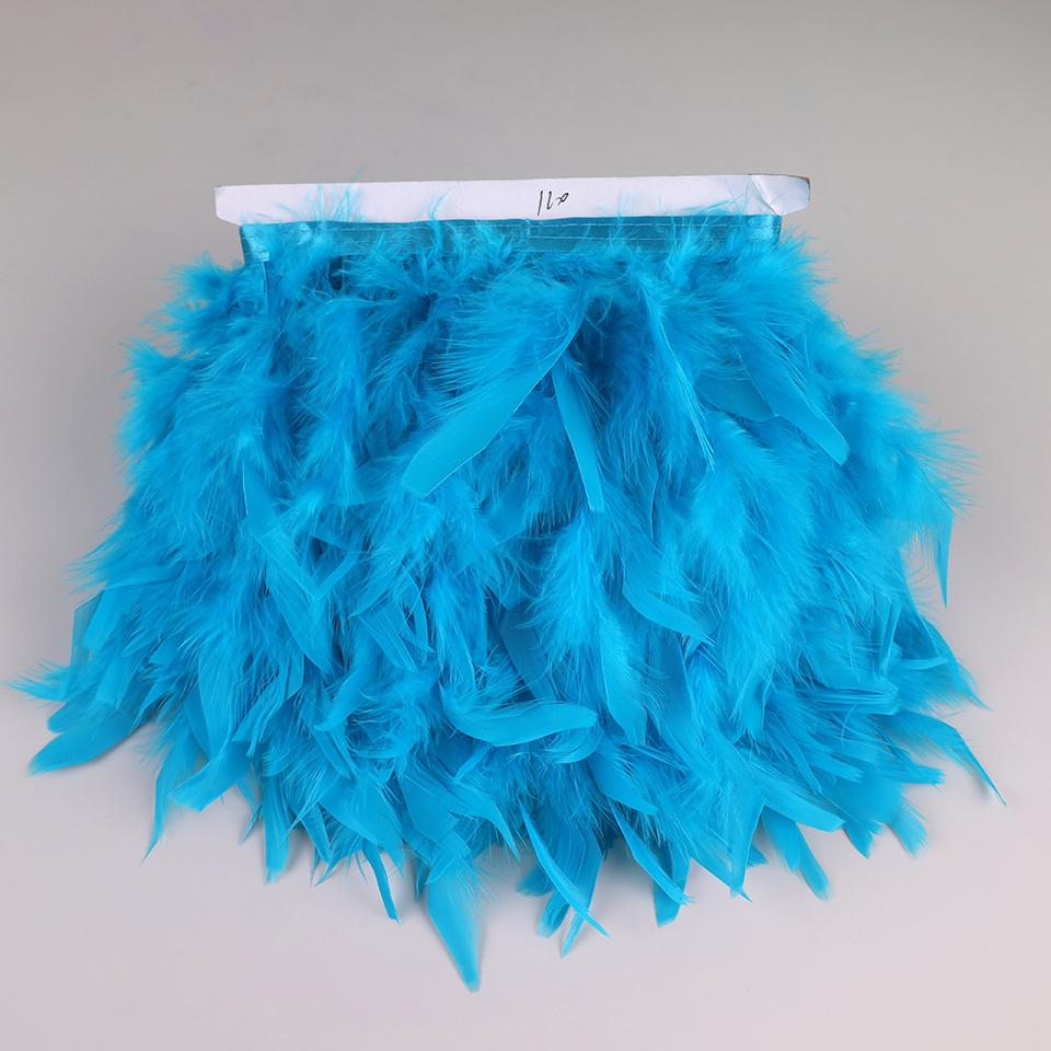 10 Meters Turkey Feathers for Clothes DIY Marabou Feather Fringe for Needlework Party Plume Handmade Mirror Home Decor Wholesale