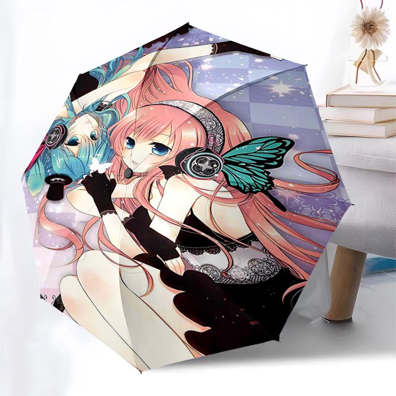 1pc Anime Character Outdoor Umbrella - Automatic Opening/Closing, 3-Fold Design, 8-Bone Iron Frame, Perfect Gift for Fans, Travelers, Daily Use, and F