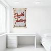 Vintage Double Feature Movie Theater Metal Sign - Rust Patches, Mounting Holes, Retro Movie Decor for Bar/Pub/Cafe Wall Art 8x12