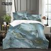 Colorful Marble Duvet Cover Abstract Geometric Bedding Set King Queen For Adults Kids Bedroom Decor Microfiber Comforter Cover