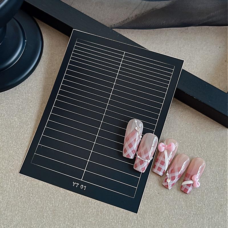 1pc Hollow Bow Cloud Moon Adhesive Nail Aid Sticker Gift for Friends