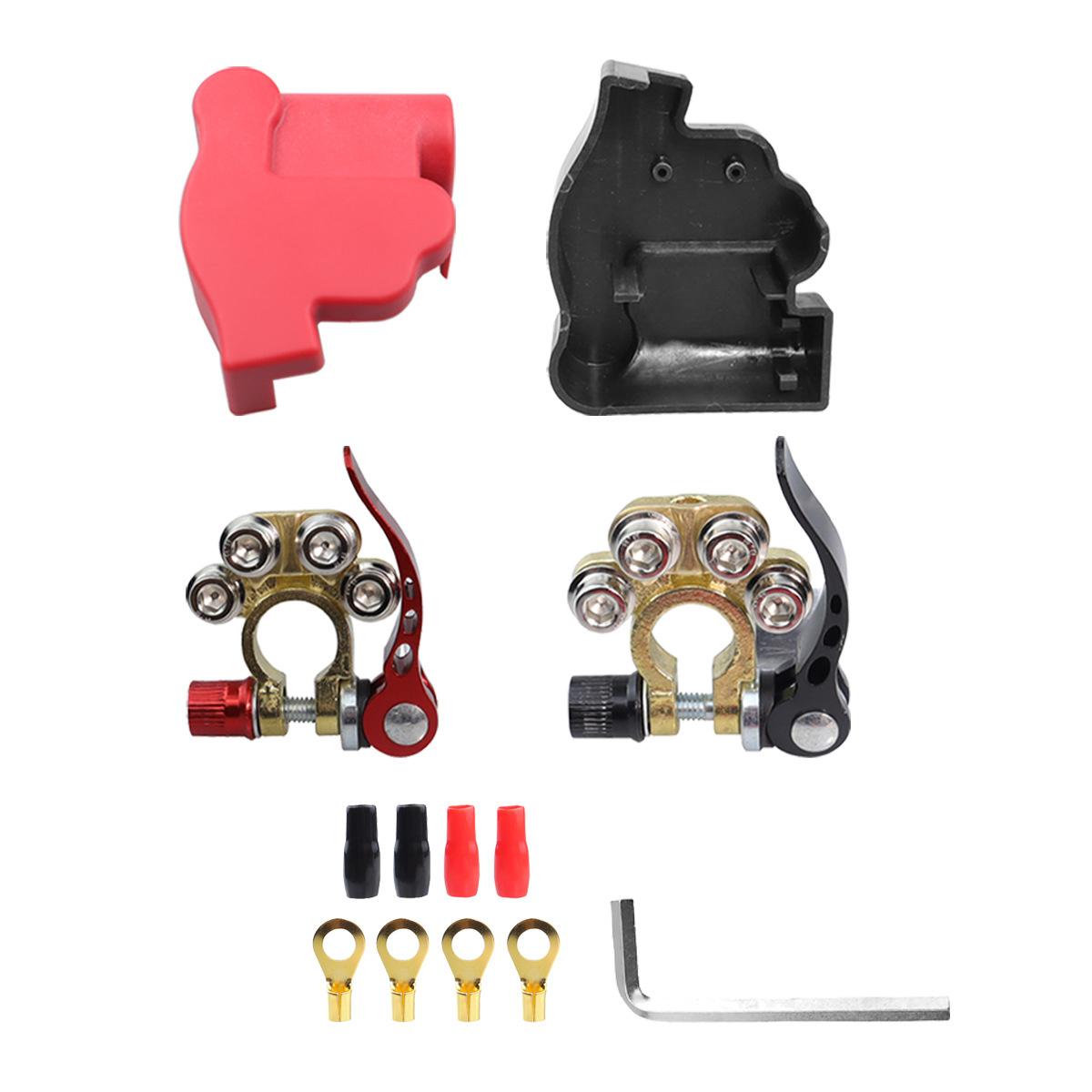 1 комплект клемм автомобильного аккумулятора, автомобильный кабельный соединитель, аккумулятор Bornes, главный кабельный зажим, клемма 12 В 24 В для тягача UTV, грузовика