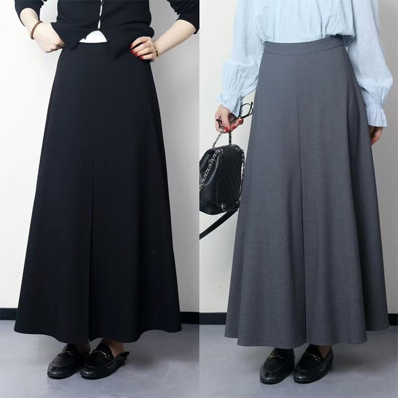 PRASE Autumn Tencel Wool Blend Midi Skirt L