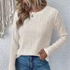 EastRogue Summer Solid Color Hollow Casual Shirt T-shirts & Long-sleeve Tops