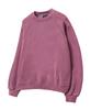MOZMOZ Cutoff Raglan Terry Brushed Pigment Oversized Sweatshirt Pink