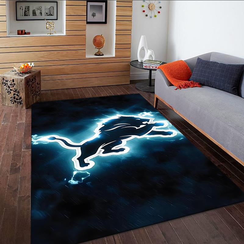 Lions Team Carpet, Kitchen Rugs, Yoga Mat, Non-Slip Mats, Rug for Bathroom, Living Room bedroom, Camping Rugs Christmas Gift