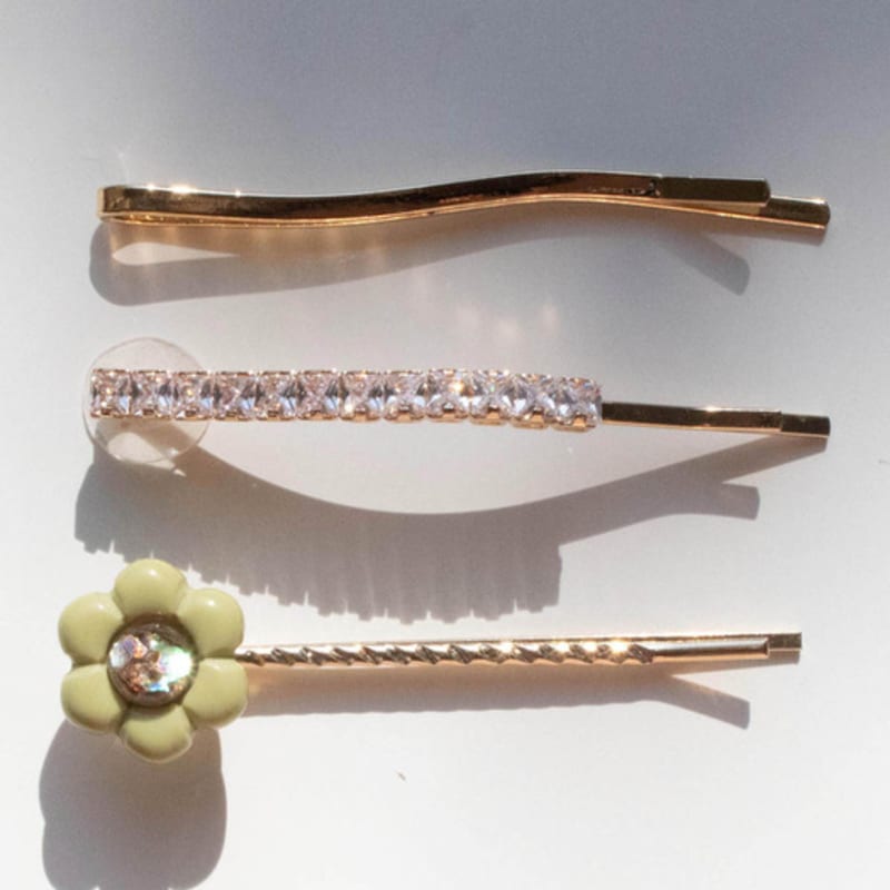 luvinball Daisy Snowball Hairpin Set(3pcs)