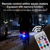 6Pcs RGB Led Car Strobe Lights Motorcycle LED Flash Position Wireless Light 8 Colors Aircraft Airplane Helicopter Warning Lights Accessories