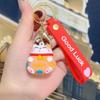 3D Soft Rubber Cartoon Lucky Cat Keychain