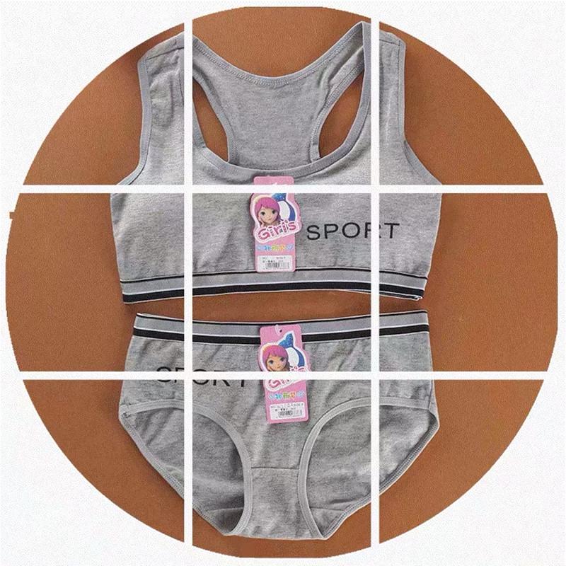 Lenjerie Intima Sutien Vestă Copii Chiloți Slip Respirabil Set Chiloți Sport