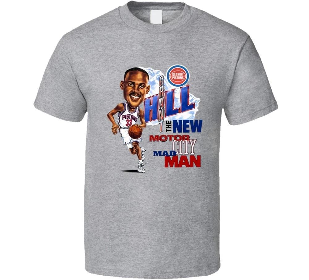 Grant Hill Detroit Caricature Retro T Shirt S