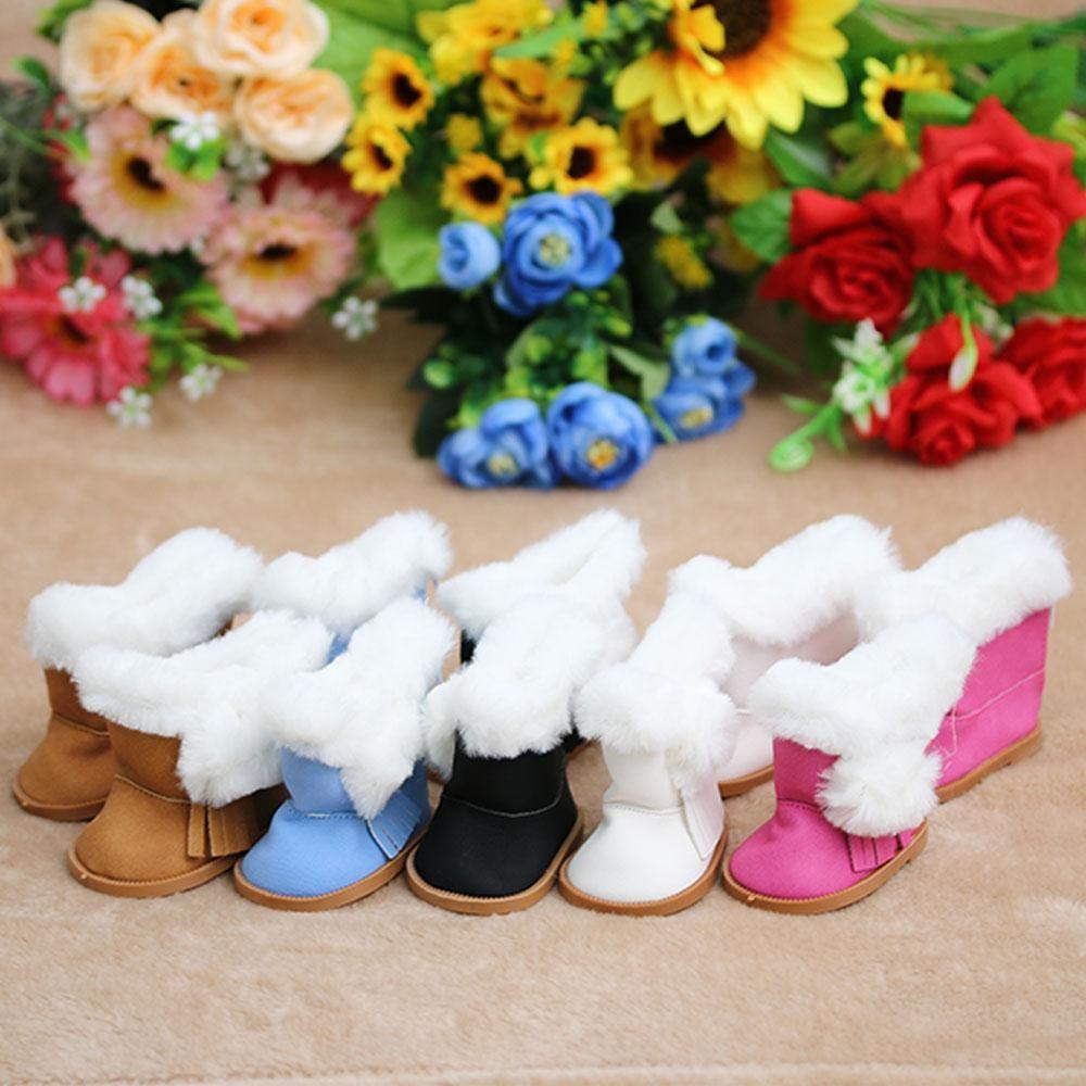 Winter Children Toys Plush Shoes Snow Boots 18 Inch Doll Mini Shoes