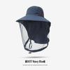 Men's Large Brim UV-Blocking Fishing Hat with Insect-Proof Net