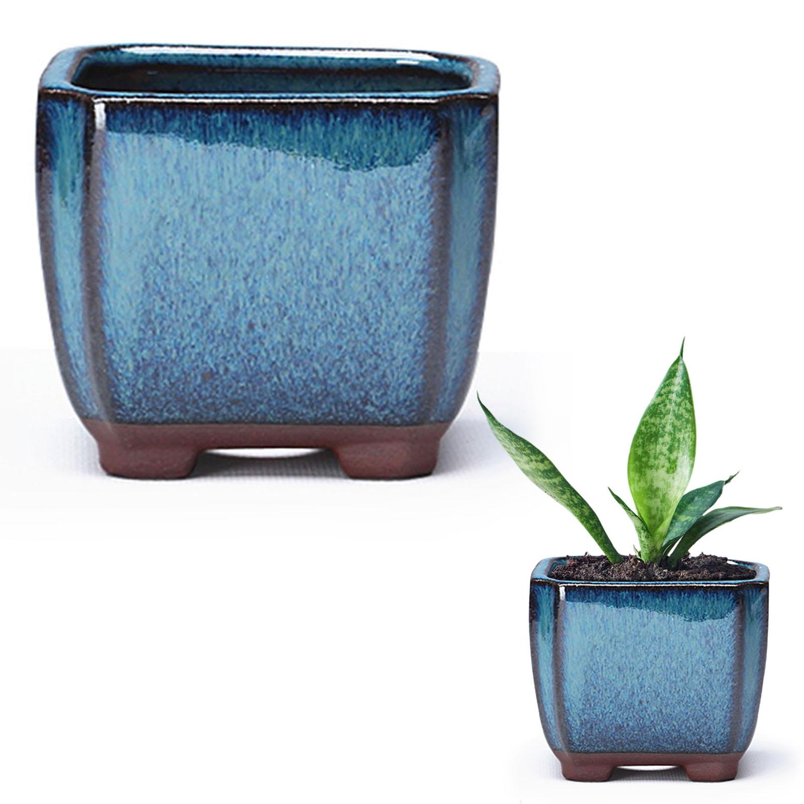 

Ceramic Succulent Flower Pot with Vent Design Easy to for Indoor and Outdoor Plants