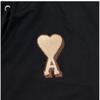 Ami Usw770 Big Heart Logo Terry Patch Hoodie 747 001