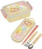 Skater Trio Set of and Disney Size for Made in Chopsticks, Spoon, Fork, Belle, 23, Girls, Antibacterial, Japan, TACC2AG-A