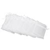 100pcs Small Mesh Bags Drawstring Sheer Organza Bags for Candy Weeding Jewelry White