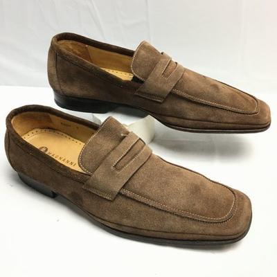 MAGNANNI Beden 42 (26.527.0cm) İspanya'da Üretilmiştir Süet Slip-On İş Ayakkabıları Kahverengi Erkek(KULLANILMIŞ)