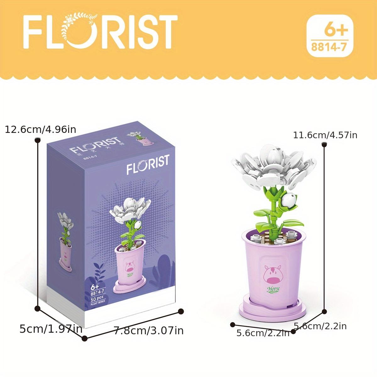 

Букет Обучающие DIY Производство Сборка Игрушки Суккулент Растение Строительные Блоки Горшечные Для Девочек Пасхальный Рождественский Подарок