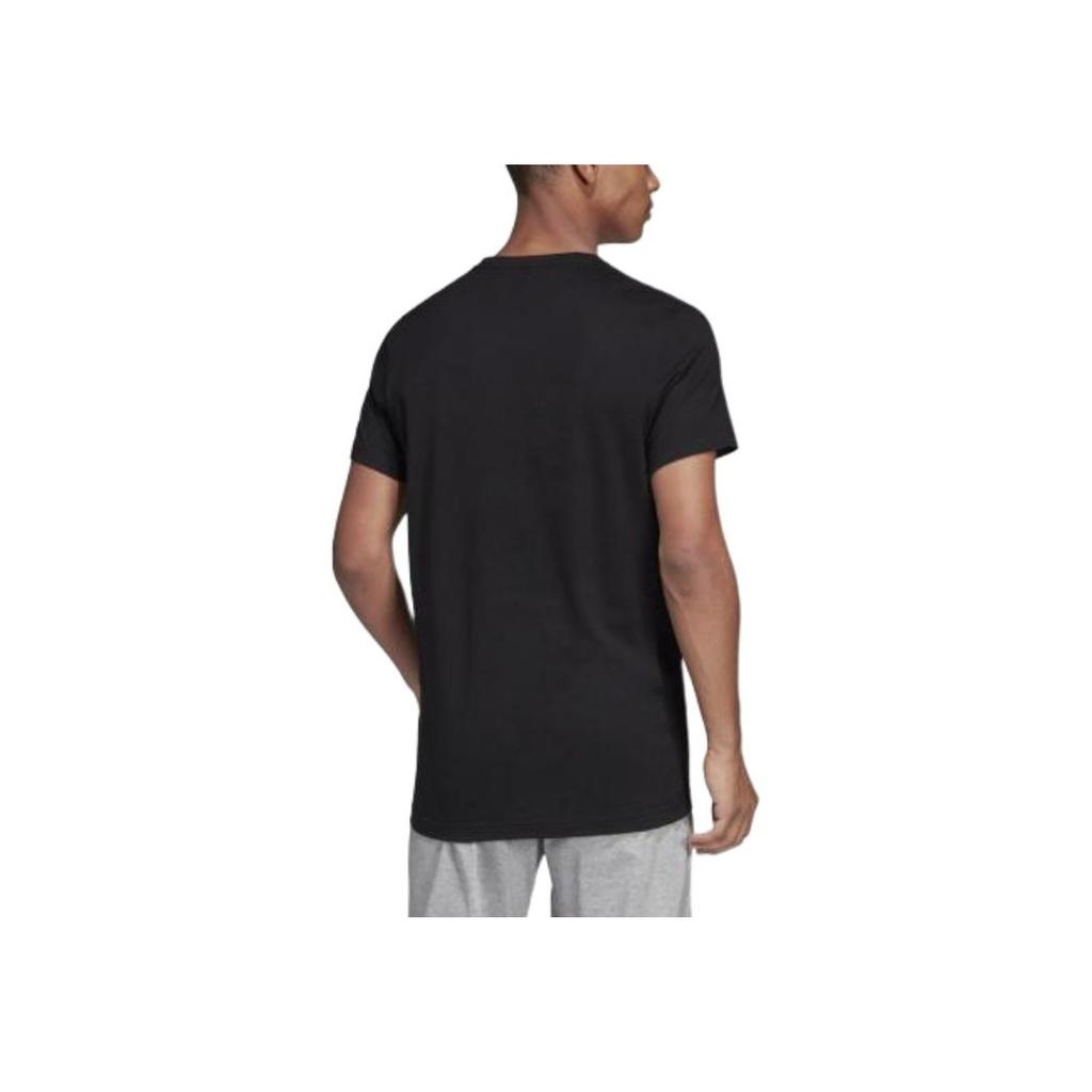 Adidas E Lin Scatter Comfortable Fashion Casual Short Sleeve T-Shirt Men T-Shirts Black DV3042
