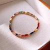 Sea Crystal Zirconia Water Drop Bracelet: Light Luxury Cool Style Jewelry for Women